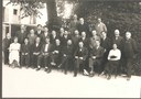 Unknown photographer, Staff members of 26 nationalities, black-and-white photograph, undated, source: © International Labour Organization. 