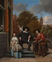 Adolf und Catharina Croeser an der Oude Delft IMG