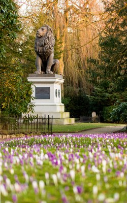 Idstedt-Löwe auf dem Alten Friedhof in Flensburg