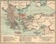 The Byzantine Empire and the Ottoman Turks in 1355, Karte, 1911, unbekannter Ersteller; Bildquelle: Shepherd, William R.: The Historical Atlas, New York, 1911. Digitalisat: The University of Texas at Austin, http://www.lib.utexas.edu/maps/historical/shepherd/byzantine_empire_1355.jpg.