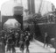 Farewell to home – emigrants bound for England and America – on steamer at Göteborg, Sweden, black-and-white stereograph, c. 1905, unknown photographer, Underwood & Underwood; source: Library of Congress, Reproduction Number: LC-USZ62-94340 (b&w film copy neg. of half stereo), http://hdl.loc.gov/loc.pnp/cph.3b40508.