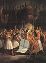 Erzbischof Germanos von Patras segnet die Flagge der Revolution IMG