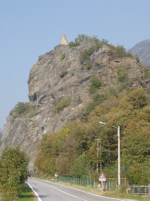 Das Bec Dauphin (Felsmassiv am linken Ufer der Chisone), Farbphotographie, unbekannter Photograph, Bildquelle: Mit freundlicher Genehmigung des Henri-Arnaud-Hauses Ötisheim-Schönenberg.