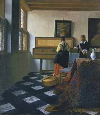 Johannes Vermeer (1632–1675), Lady at the Virginals with a Gentleman, ca. 1660