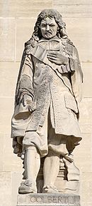 Raymond Gayrard (1777-1858), Statue des Jean-Baptiste Colbert, (1619-1683), 1857, Stein, Napoleon-Hof des Louvre, Photograph: Marie-Lan Nguyen, 2008; Bildquelle: Wikimedia Commons, http://commons.wikimedia.org/wiki/File:Colbert_cour_Napoleon_Louvre.jpg?uselang=fr.licence Creative Commons Paternité 3.0 Unported.