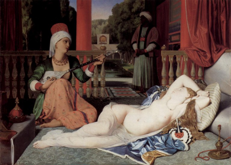 Jean-Auguste-Dominique Ingres (1780–1867), „L’Odalisque à l’esclave“ (Odalisque with a Slave), Öl auf Leinwand, 1842; Bildquelle: Walters Art Museum, Baltimore, http://thewalters.org